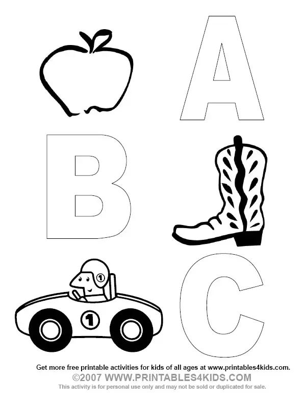 Coloring Pages Of Letters A B C - Coloring Pages