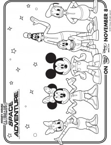Mickey Mouse Clubhouse Space Adventure Coloring Page – Printables for